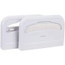 Mind Reader White Wall Mounted Plastic Toilet Seat Cover Dispenser (Set of 2)