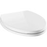 Delta Morgan Elongated Closed Front Toilet Seat with NoSlip Bumpers in White