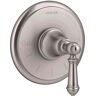 KOHLER Artifacts Lever 1-Handle Thermostatic Valve Trim Kit in Vibrant Brushed Nickel (Valve Not Included)