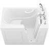 Universal Tubs Builders Choice 46 in. x 26 in. Right Drain Quick Fill Walk-in Soaking Bathtub in White