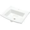 KOHLER Archer 22-3/4 in. Drop-In Vitreous China Bathroom Sink in White with Overflow Drain