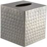 Monarch Abode Monarch Hand Hammered Metal Tissue Box Cover in Pewter