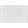 Jean Pierre Stonewash Racetrack 21 in. x 34 in. Cotton Bath Rug in White