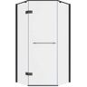 American Standard Ovation Curve 38 in. W x 72 in. H Neo Angle Fixed Semi-Frameless Corner Shower Enclosure in Matte Black