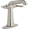 Glacier Bay Myer Single-Hole Double-Handle Bathroom Faucet in Polished Nickel