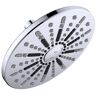 Design House Ian Modern 2-Spray Patterns 7.9 in. Wall Mounted Fixed Shower Head in Polished Chrome