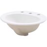 KOHLER Pennington 20-1/4 in. Drop-In Vitreous China Bathroom Sink in White with Overflow Drain