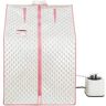 1-Person Half body Silver Steam Sauna Tent for Spa Detox at Home PVC Pipe Connector Easy to Install