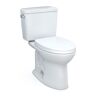 TOTO Drake Modern 2-Piece 1.28 GPF Single Flush Elongated ADA Comfort Height Toilet 10in Rough-In Cotton White, Seat Included