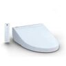 TOTO C5 Washlet Electric Heated Bidet Toilet Seat for Elongated Toilet in Cotton White