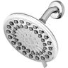 Waterpik 6-Spray Patterns 7 in. Drencher Wall Mount Adjustable Fixed Rain Shower Head in Chrome