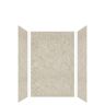 Transolid Expressions 36 in. x 48 in. x 72 in. 3-Piece Easy Up Adhesive Alcove Shower Wall Surround in Sea Fog