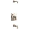 KOHLER Castia By Studio McGee Rite-Temp Bath And Shower Trim Kit Without Showerhead in Vibrant Brushed Nickel