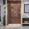 DreamLine Elegance 47-3/4 in. to 49-3/4 in. x 72 in. Semi-Frameless Pivot Shower Door in Brushed Nickel