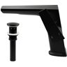 Novatto Miller Single Hole Single-Handle LAV Bathroom Faucet with Pop-Up Overflow Drain in Matte Black