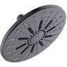 Design House Ian Modern 2-Spray Patterns 7.9 in. Wall Mounted Fixed Shower Head in Matte Black