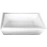 Kingston Aqua Eden Sarah 66 in. Acrylic Right-Hand Drain Rectangular Alcove Bathtub in White