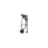 KOHLER Purist Essentials 3-Spray 2.5 GPM Performance Showering Package in Matte Black