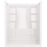 Delta Classic 500 32 in. L x 60 in. W x 72 in. H Alcove Shower Kit with Shower Wall and Shower Pan in High Gloss White