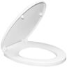 DEERVALLEY Elongated Quick-Release Soft-Close Closed Front Toilet Seat in White