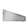 Schluter Shelf-E Brushed Stainless Steel Floral Quadrilateral Corner Shelf