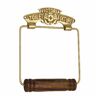 RENOVATORS SUPPLY MANUFACTURING Cast Brass Toilet Paper Holder Stand Wall Mount Brass Finish Toilet Paper Roll Holder