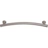 ARISTA 18 in. x 1 in. Curved Decorative Safety Assist Bar in Brushed Stainless Steel