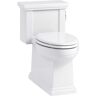 KOHLER Tresham Comfort Height 1-piece 1.28 GPF Single Flush Elongated Toilet with Trip Lever in White, Seat Included