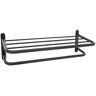 MODONA Hotel Grade 24 in. Wall Mounted Towel Rack in Rubbed Bronze