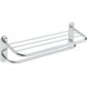 MOEN Hotel 24 in. W Towel Shelf with Towel Bar in Polished Stainless Steel