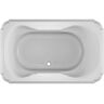 JACUZZI MARINEO 66 in. x 42 in. Acrylic Rectangular Drop-in Center Drain Soaking Bathtub in White