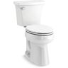 KOHLER Highline 10 in. Rough-in Complete Solution 2-Piece 1.28 GPF Single Flush Elongated Toilet in White
