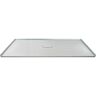 Transolid Zero Threshold 63 in. L x 39.4 in. W Customizable Threshold Alcove Shower Pan Base with Center Drain in Grey