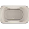 JACUZZI MARINEO 66 in. x 42 in. Rectangular Soaking Bathtub with Center Drain in Oyster