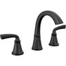 Delta Geist 8 in. Widespread Double-Handle Bathroom Faucet in Matte Black