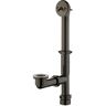 Everbilt Trip Lever 1-1/2 in. Black Poly Pipe Bath Waste and Overflow Drain in Oil Rubbed Bronze