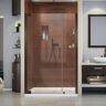 DreamLine Elegance 42-1/2 in. to 44-1/2 in. x 72 in. Semi-Frameless Pivot Shower Door in Oil Rubbed Bronze