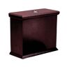 RENOVATORS SUPPLY MANUFACTURING Lowboy 1.6 GPF Dual Flush Corner Toilet Tank with Gravity Fed Technology in Red