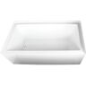 Kingston Aqua Eden Sarah 66 in. Acrylic Left-Hand Drain Rectangular Alcove Bathtub in White