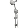 UPIKER Single-Handle 5-Spray Shower Faucet 1.8 GPM  Wall Mount Shower Head with Adjustable Slide Bar in Chrome