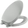 KOHLER French Curve Elongated Closed Front Toilet Seat in Ice Grey