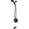 MOEN Beric Single Handle 5-Spray Tub and Shower Faucet 1.75 GPM in. Matte Black (Valve Included)