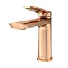 Lulani Ibiza 1-Handle Single Hole Bathroom Faucet in Rose Gold