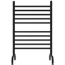 Amba Solo 24 in. Wide Freestanding 10-Bar Plug-in Electric Towel Warmer in Matte Black