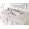 Home Decorators Collection 49 in. W x 22 in D Engineered Stone White Rectangular Single Sink Vanity Top in Snowstorm