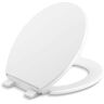 KOHLER Wellworth Round Grip Tight Bumpers Front Toilet Seat in White