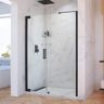 DreamLine Elegance-LS 63-3/4 in. to 65-3/4 in. W x 72 in. H Frameless Pivot Shower Door in Matte Black