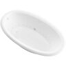 Universal Tubs Topaz 60 in. Oval Drop-in Air Bath Tub in White