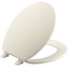 KOHLER Brevia Round Closed Front Toilet Seat with Quick-Release Hinges in Almond