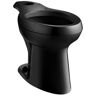 KOHLER Highline Pressure Lite Elongated Toilet Bowl Only in Black